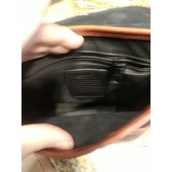 Vintage 1996 Melanie Bucket Shoulder Bag Brighton Long Strap Croc Leather - Picture 6 of 12